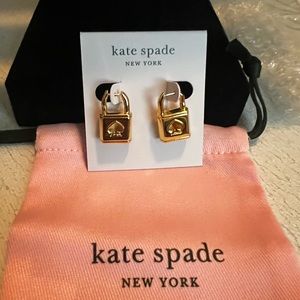 Kate Spade lock earrings